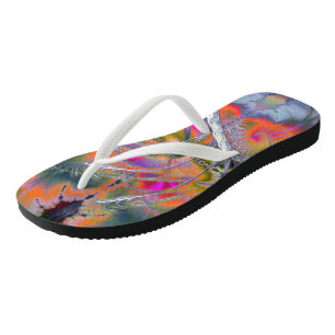 Tongs Chanson de cygne psychédélique fractale