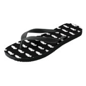 Tongs Chaussure ailée noir & blanc (Incliné)