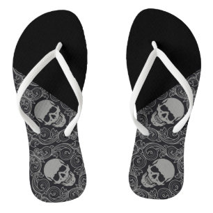 Tongs Chaussures adultes à lanières fines/tongs à crânes