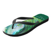 Tongs Chaussures du pipeline de coucher du soleil (Incliné)