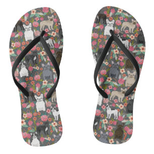 Tongs Chaussures florales de Frenchie - baskets de