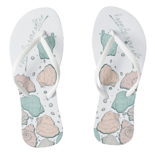 Tongs CHAUSSURES mariages | Coquillages modernes Corail  (Semelle)