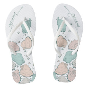 Tongs CHAUSSURES mariages   Coquillages modernes Corail 