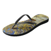 Tongs Chef-d'œuvre d'art du mûrier de Van Gogh (Incliné)