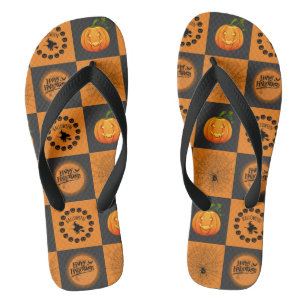 Tongs Chessboard d'Halloween