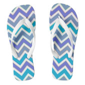 Tongs Chevron Motif tons bleu (Semelle)