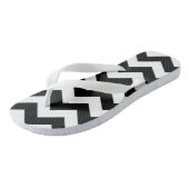 Tongs Chevron noir (Incliné)