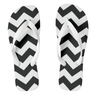 Tongs Chevron noir