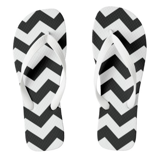 Tongs Chevron noir (Semelle)