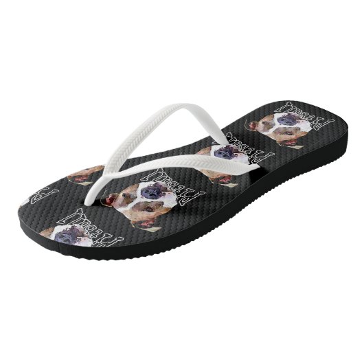 Tongs Chien de Pitbull (Incliné)