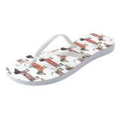 Tongs Chien de saucisse Dachshund (Incliné)