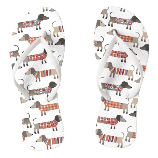 Tongs Chien de saucisse Dachshund (Semelle)