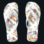 TONGS CHIEN EMPREINTES DE PATTES JAUNE OISEAU<br><div class="desc">DOG PAW PRINTS - colorful delicate flowers and butterflies painted using my dog's paws dipped in non-toxic watercolor paints - share your love of dogs with family and friends, young and old, on a occasion, any celebration, any holiday. Make your personnel Giving with style and love. Be as original as...</div>