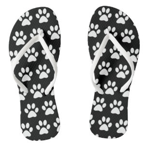 Tongs Chien mignon Empreintes de pattes animal Motif noi