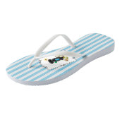 Tongs Chien mignon - Summer Beach Black Labrador Retriev (Incliné)