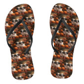 Tongs Chiot japonais Chiot Automne Citrouille délice (Semelle)