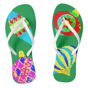 TONGS CHRISTMAS FLIP FLOPS ART ET DESIGN ECO