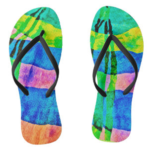 Tongs Chroma Abstrait Motif d'élégance