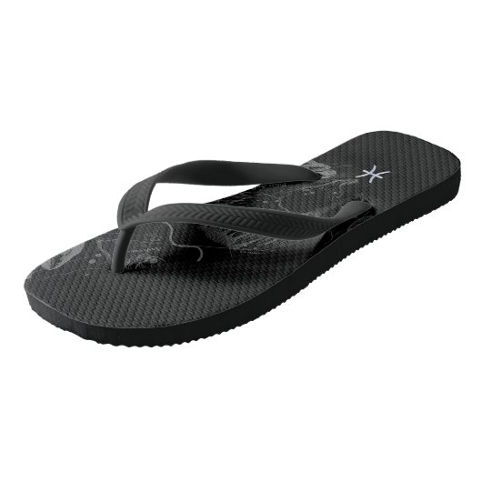 Tongs Chrome comme signe du zodiaque Poissons sur Heveli (Incliné)