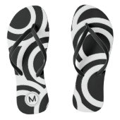 Tongs Circlefun | Black and White Modern (Semelle)