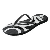 Tongs Circlefun | Black and White Modern (Incliné)