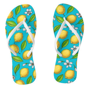 Tongs Citron bleu