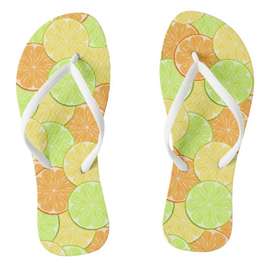 Tongs citron jaune orange citron (Semelle)