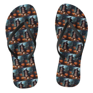 Tongs Citrouilles d'Halloween effrayantes de montagne be