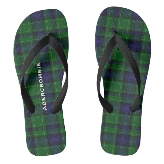 Tongs Clan Abercrombie Plaid Personnalisé Flip Flops (Semelle)