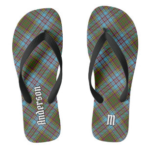 Tongs Clan Anderson Tartan Flip Flops
