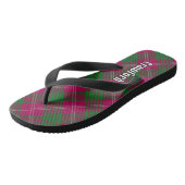 Tongs Clan Crawford Tartan Tartan Flip Flops (Incliné)