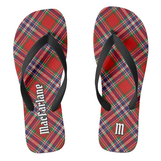 Tongs Clan MacFarlane Red Tartan (Semelle)