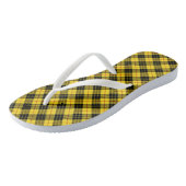 Tongs Clan MacLeod Tartan Jaune et Noir Plaid (Incliné)