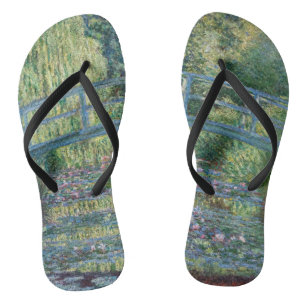 Tongs Claude Monet - Bassin de nymphéas, Harmonie verte