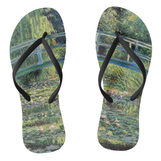 Tongs Claude Monet - Etang Lily et Pont Japonais (Semelle)