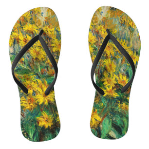 Tongs Claude Monet - Fleurs d'artichauts de Jérusalem