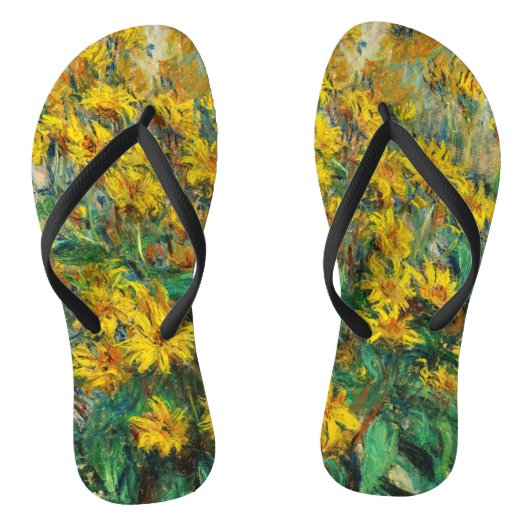 Tongs Claude Monet - Fleurs d'artichauts de Jérusalem (Semelle)
