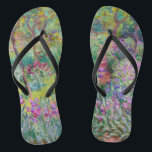 Tongs Claude Monet - Le jardin d'Iris à Giverny<br><div class="desc">Jardin d'Iris à Giverny / Jardin d'Artiste à Giverny - Claude Monet,  1899-1900</div>