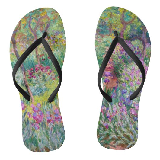Tongs Claude Monet - Le jardin d'Iris à Giverny (Semelle)
