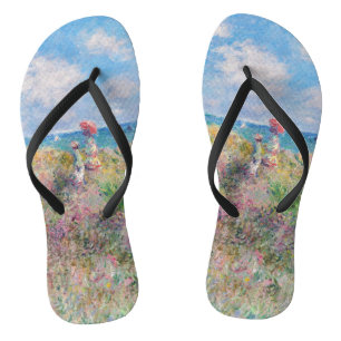 Tongs Claude Monet - Promenade sur la falaise à Pourvill