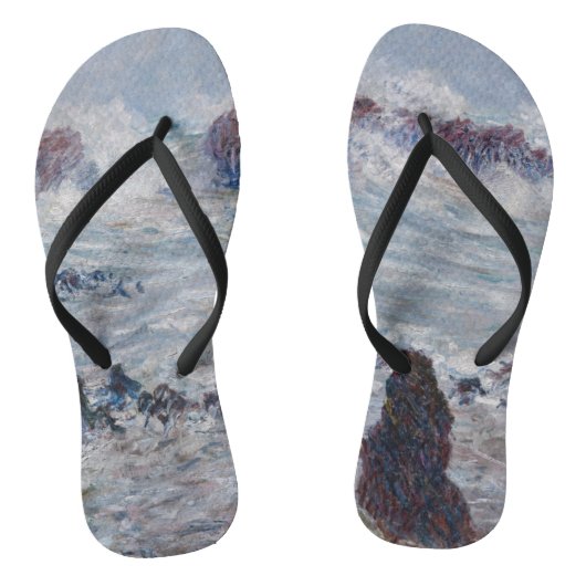 Tongs Claude Monet - Tempête au large de la côte Belle-Î (Semelle)