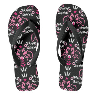 Tongs Cockerel Scandinavian Folk Art