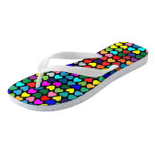 TONGS CŒURS ARC-EN-CIEL (Incliné)