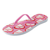 Tongs Coeurs de bande (Incliné)