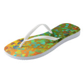 Tongs Coeurs tombants Orange (Incliné)