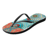 TONGS COLLAGE DE DESIGNER BLEU WAVE (Incliné)