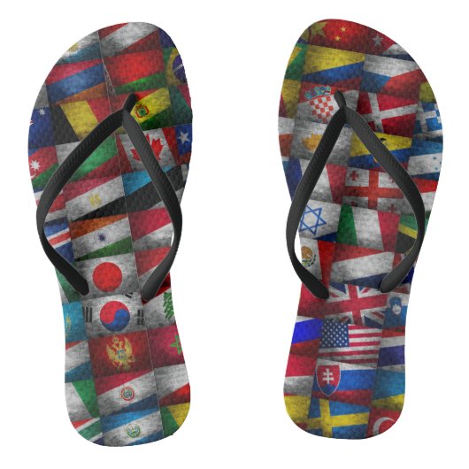 Tongs Collection de drapeaux (Semelle)