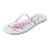 Tongs Collection Hawaii Aloha - Flip Flops pour dames (Incliné)