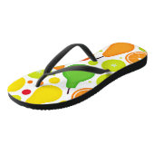 Tongs Coloré Fruiteux Vibrance Motif Art (Incliné)