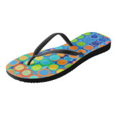 Tongs Coloré Vivid Élégance Motif élégant (Incliné)